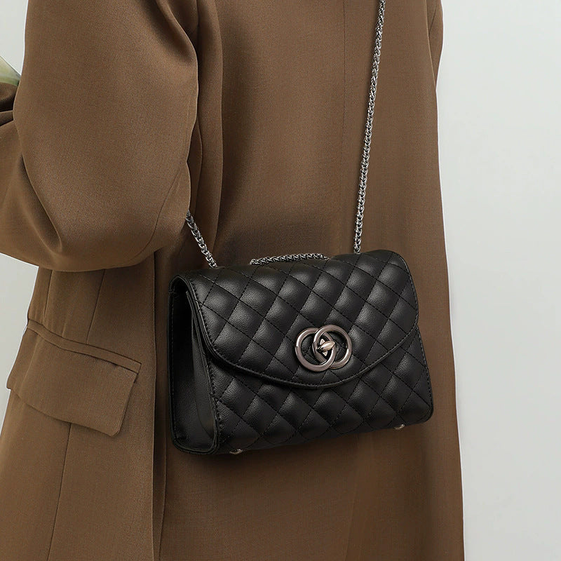 Women's Niche Genuine Leather Fashion Chain Design Women's Shoulder Bag