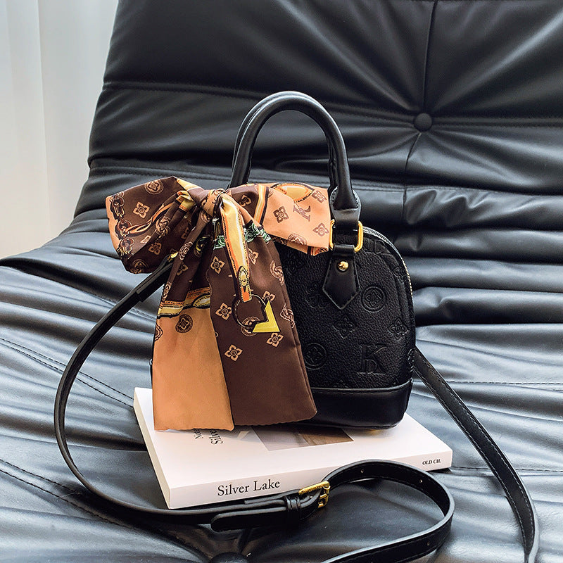 Women's Portable Shell Fashionable Soft Texture Embossed In Women's Shoulder Bag