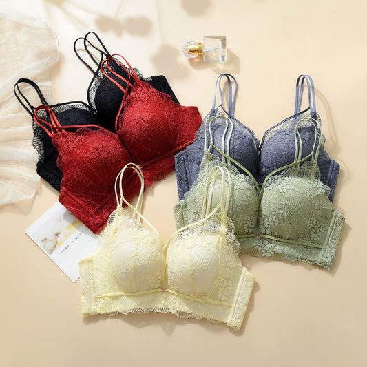 Full Support Padded Small Chest Push Up Flat Special Lingerie Sets