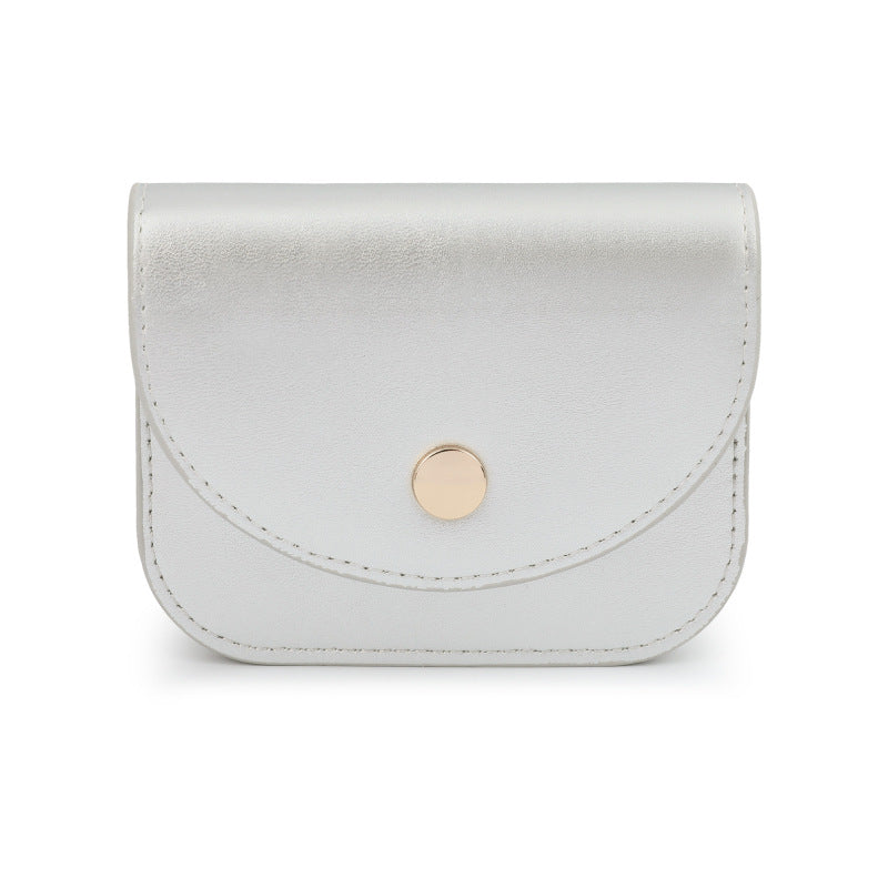 Women's Korean Style Niche Solid Color Sweet Card Holder