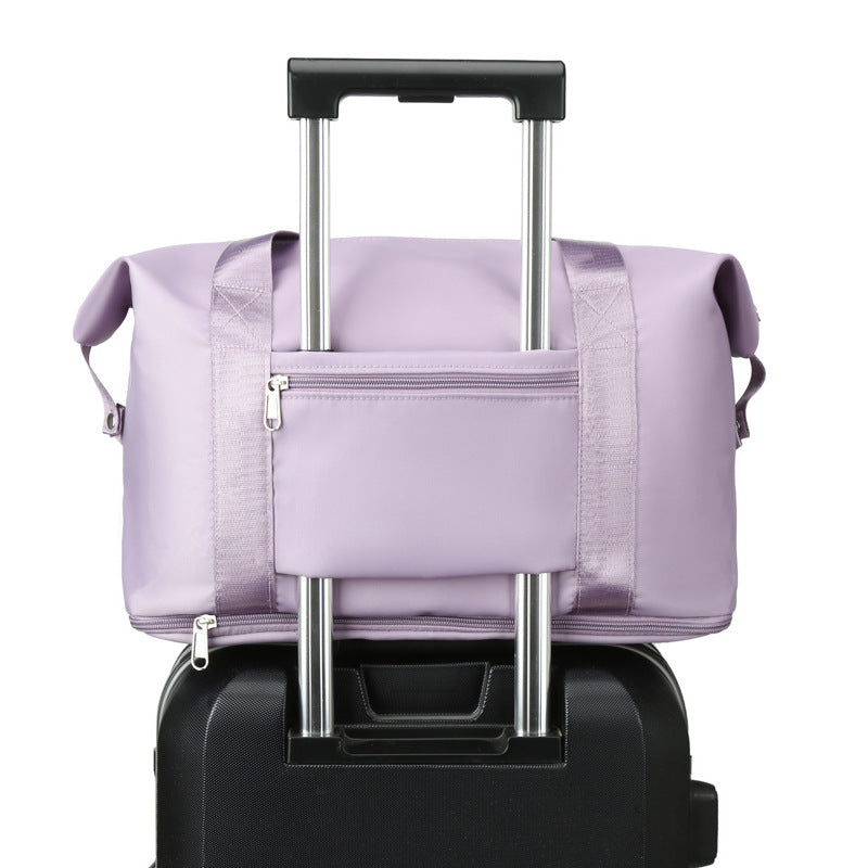 Folding Dry Wet Separation Large Capacity Lightweight Exercise Portable Female Luggage