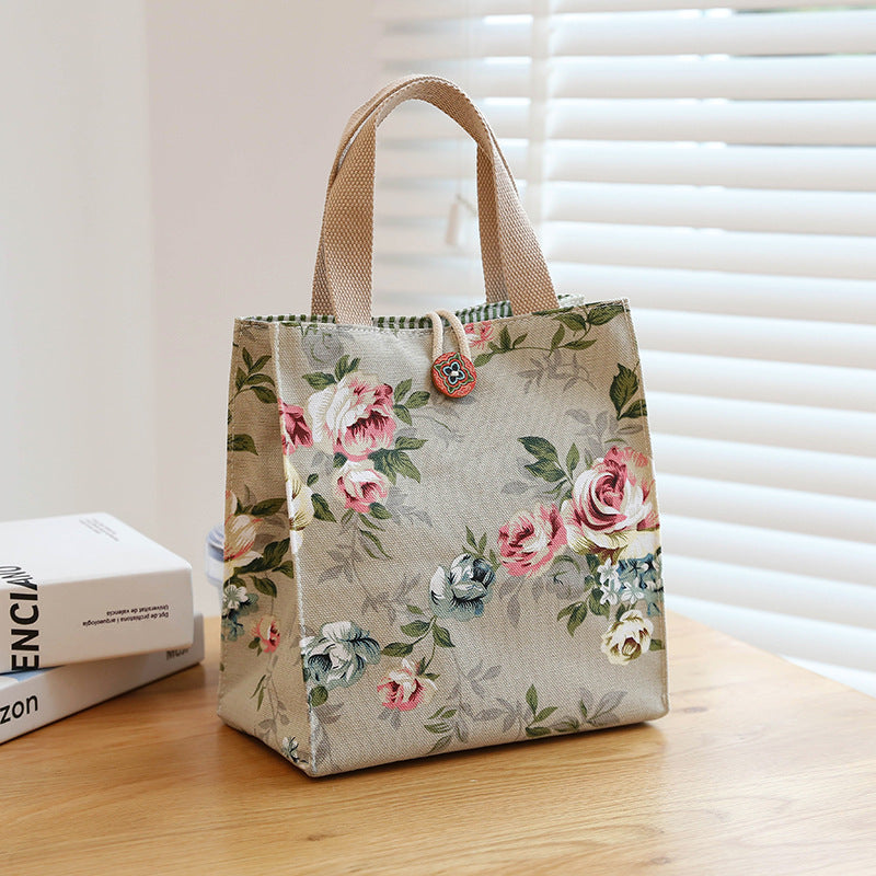 Canvas Portable Lunch Mummy Fashion Western Handbags
