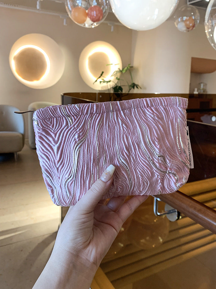 Three-dimensional Embossed Mobile Pencil Portable Liner Makeup Bag