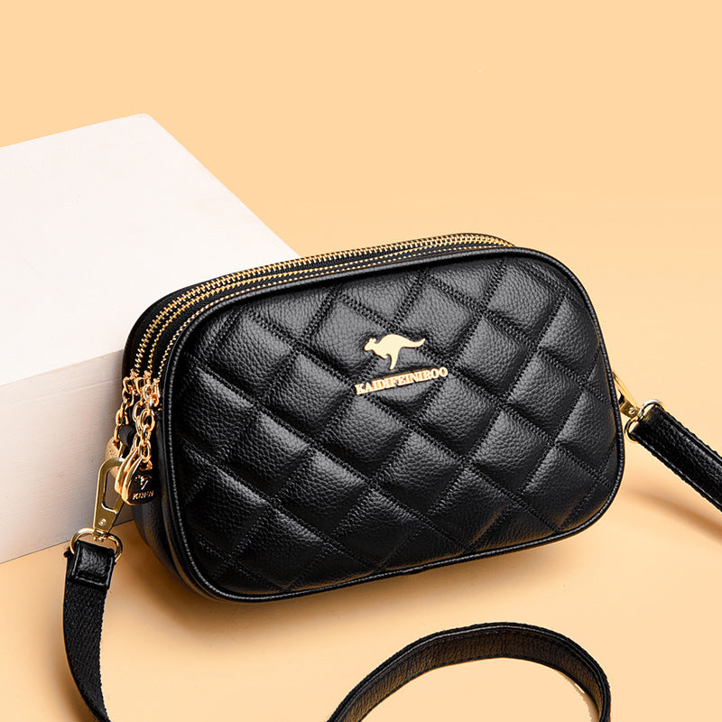Stylish Women's Fashion Diamond Embroidery Thread Shoulder Bags