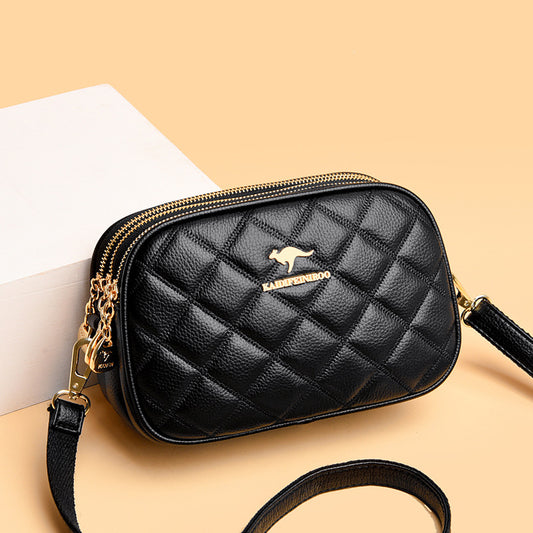 Stylish Women's Fashion Diamond Embroidery Thread Shoulder Bags