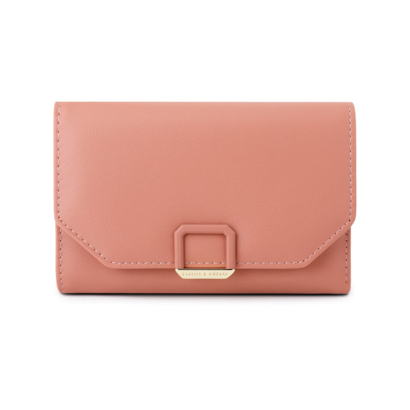Women's Hollowed Fashion Short Design Folding Ladies Wallet