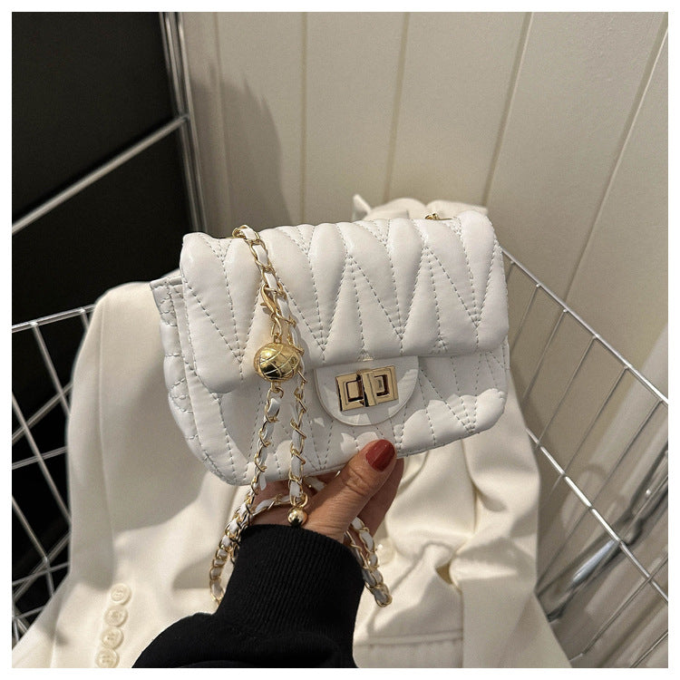 Women's Stylish Fashionable Simple Style Western Embroidery Small Square Bags