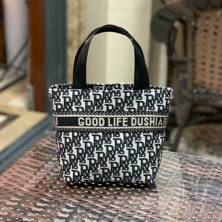 Women's Korean Style Letters Wash Mummy Lunch Cosmetic Bags