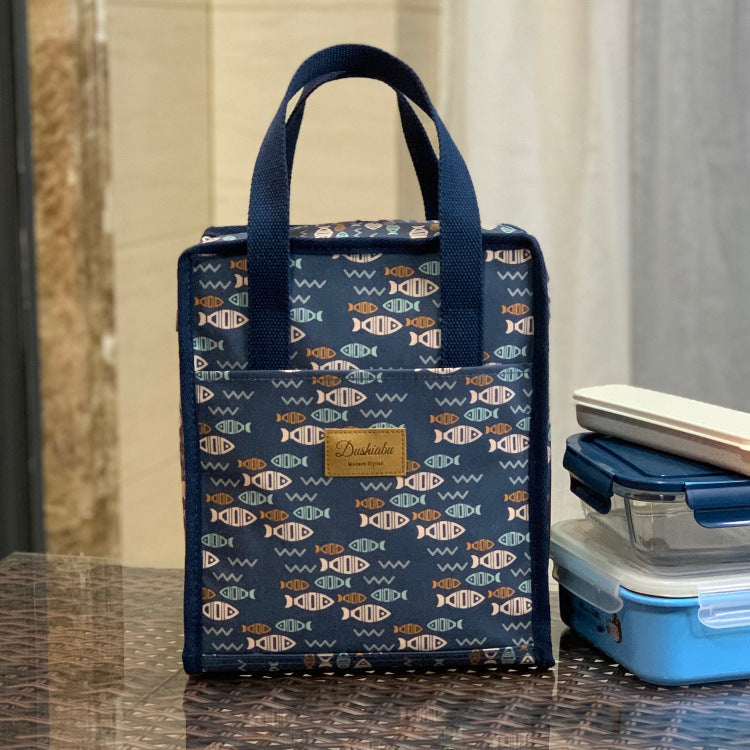 Korean Style Waterproof Thermal Preservation Lunch Box Octave Music Gun Handbags