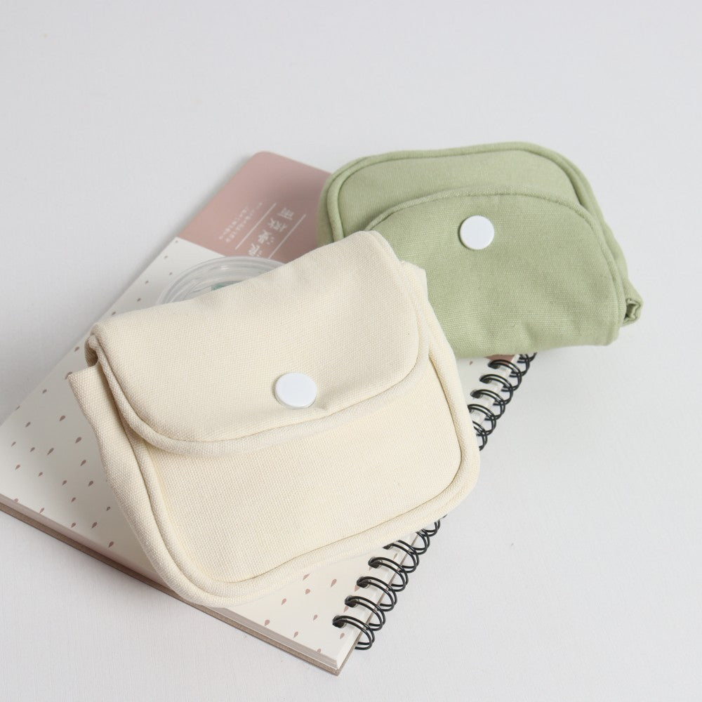 Graceful Canvas Cloth Portable Pocket Makeup Coin Purses