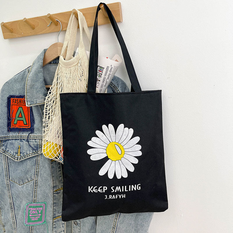 Tide Korean Style Personalized Fashion Artistic Printing Large Capacity Shoulder Bags