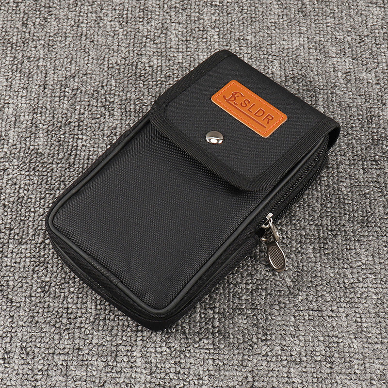 Men's Mobile Canvas Cell Horizontal Vertical Hanging Phone Bags