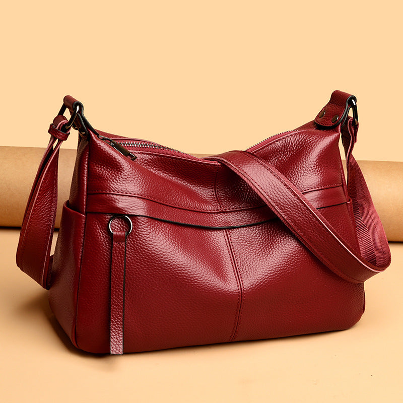 Women's Genuine Leather Large Capacity Versatile Fashion Shoulder Bags