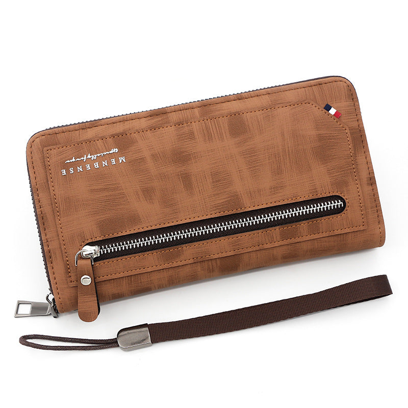 Men's Long Fashion Around Zipper Clutch Men's Wallet