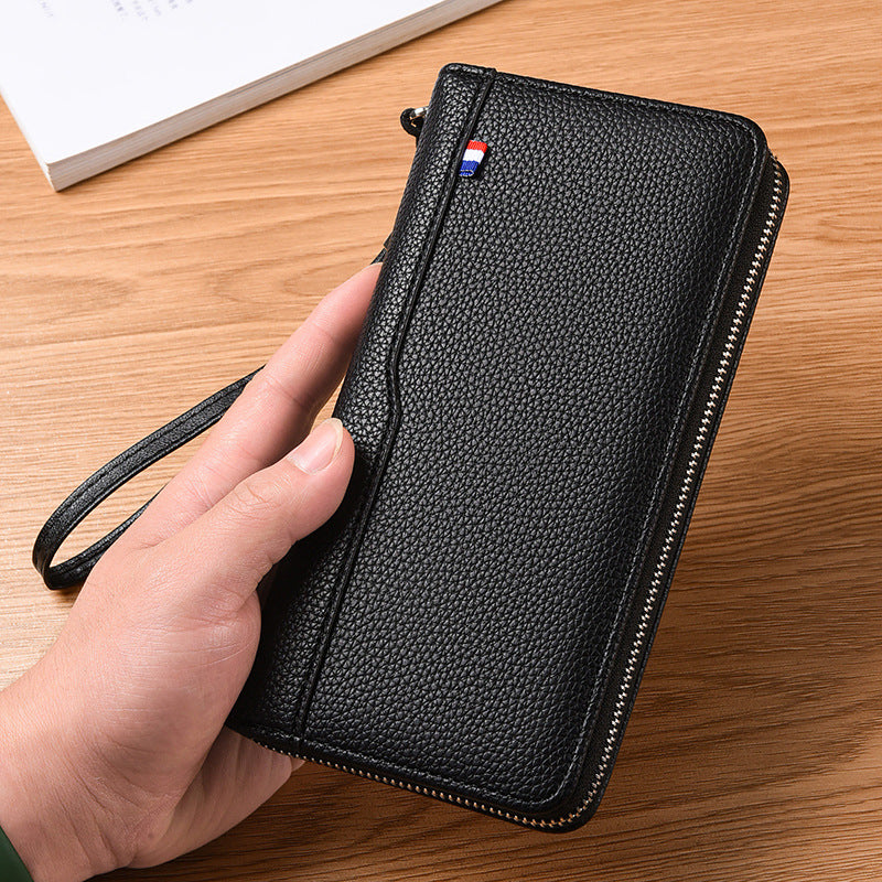 Men's Fashion Long Type Zipper Version Multiple Slots Business Men's Wallet