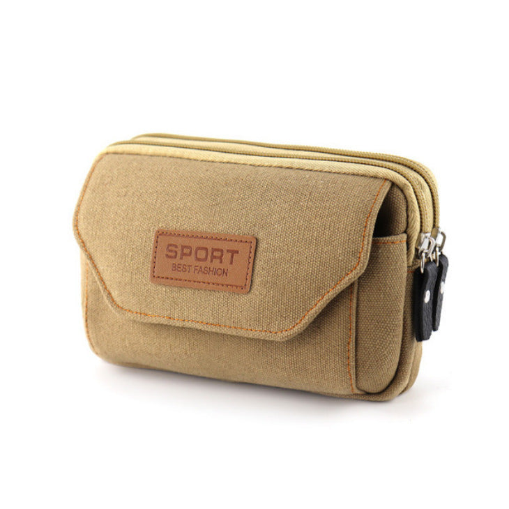 Men's Inch Mobile Wear Construction Site Canvas Phone Bags