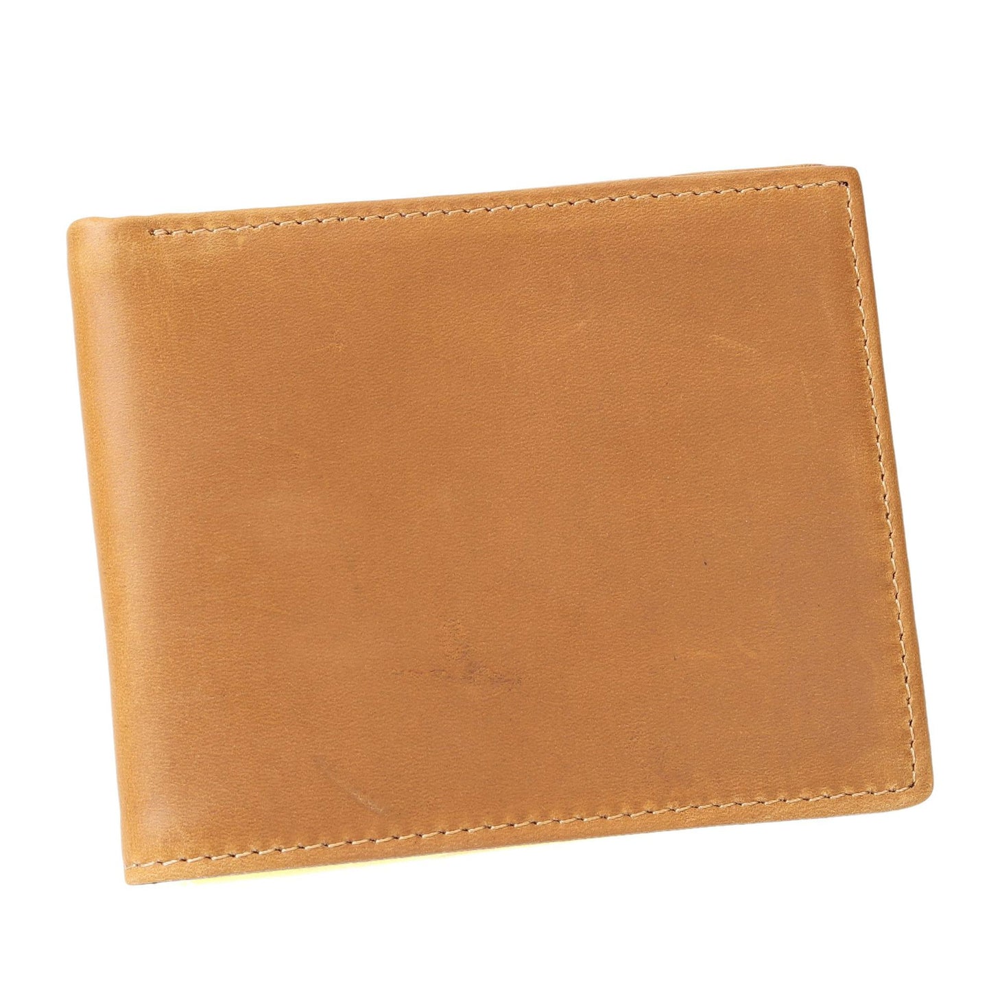 Men's Retro Crazy Horse Leather Sier Horizontal Men's Wallets