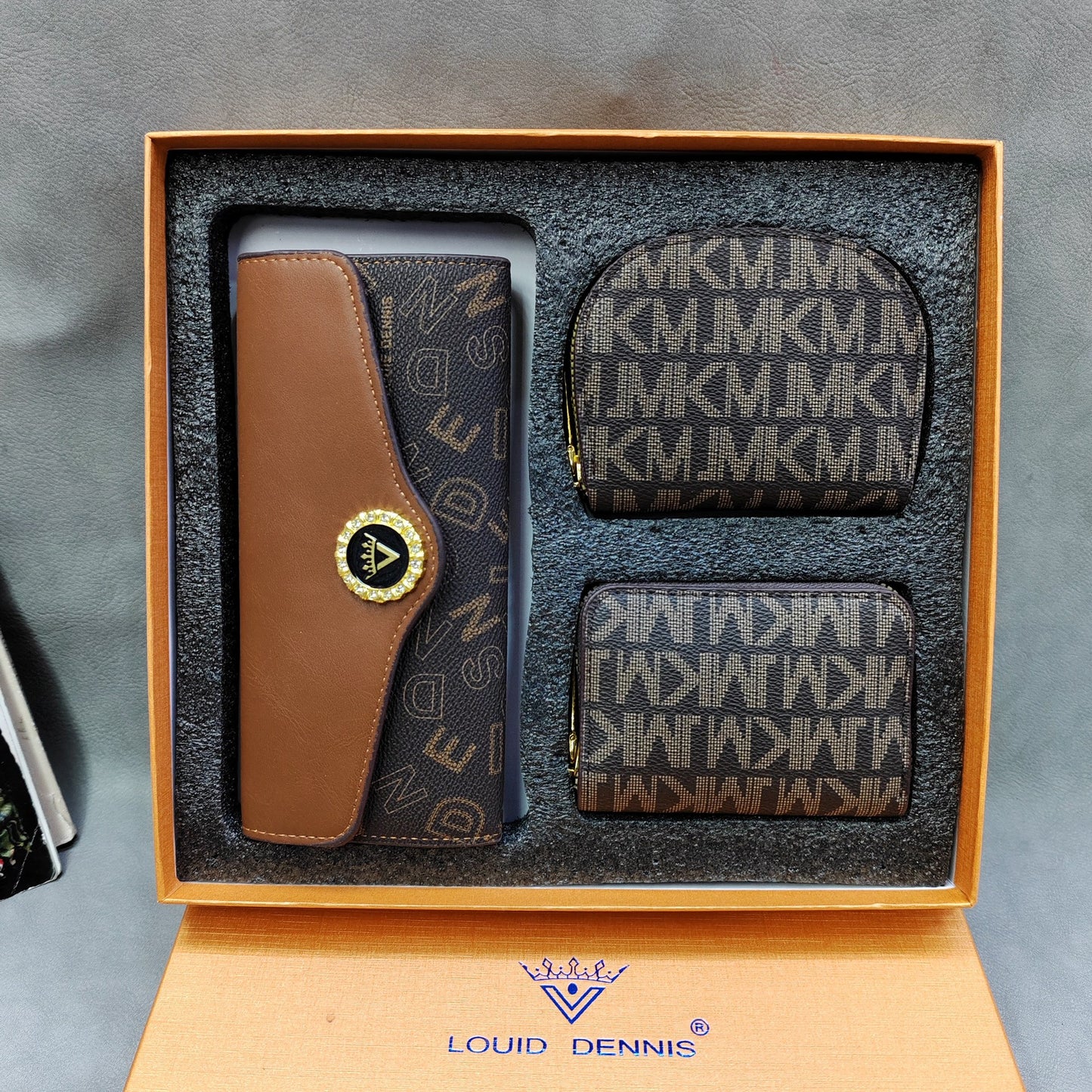 Cool Attractive Three-piece Gift Box Sets Ladies Wallets