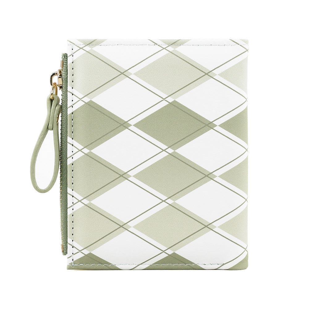 Women's Exquisite Embossed Two Fold Folding Side Bags