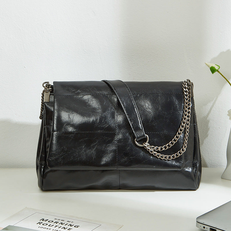Women's Black Rock Style Flip Wandering Poor Tote Bags