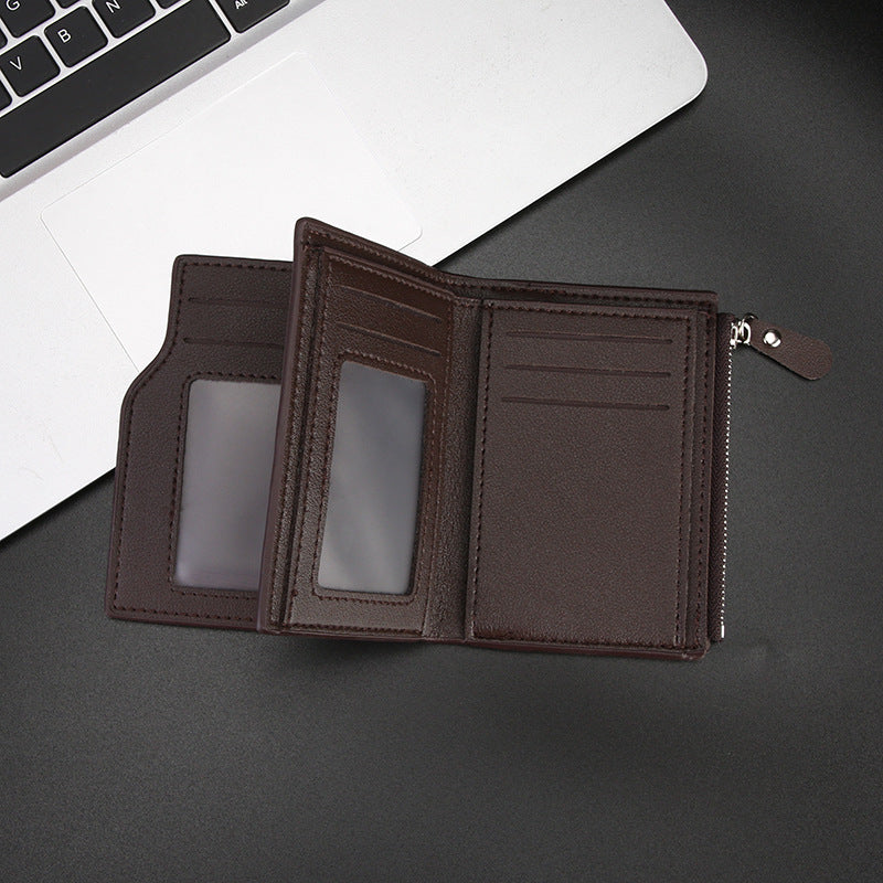Men's Short Male Multi Slots Medium Men's Wallet