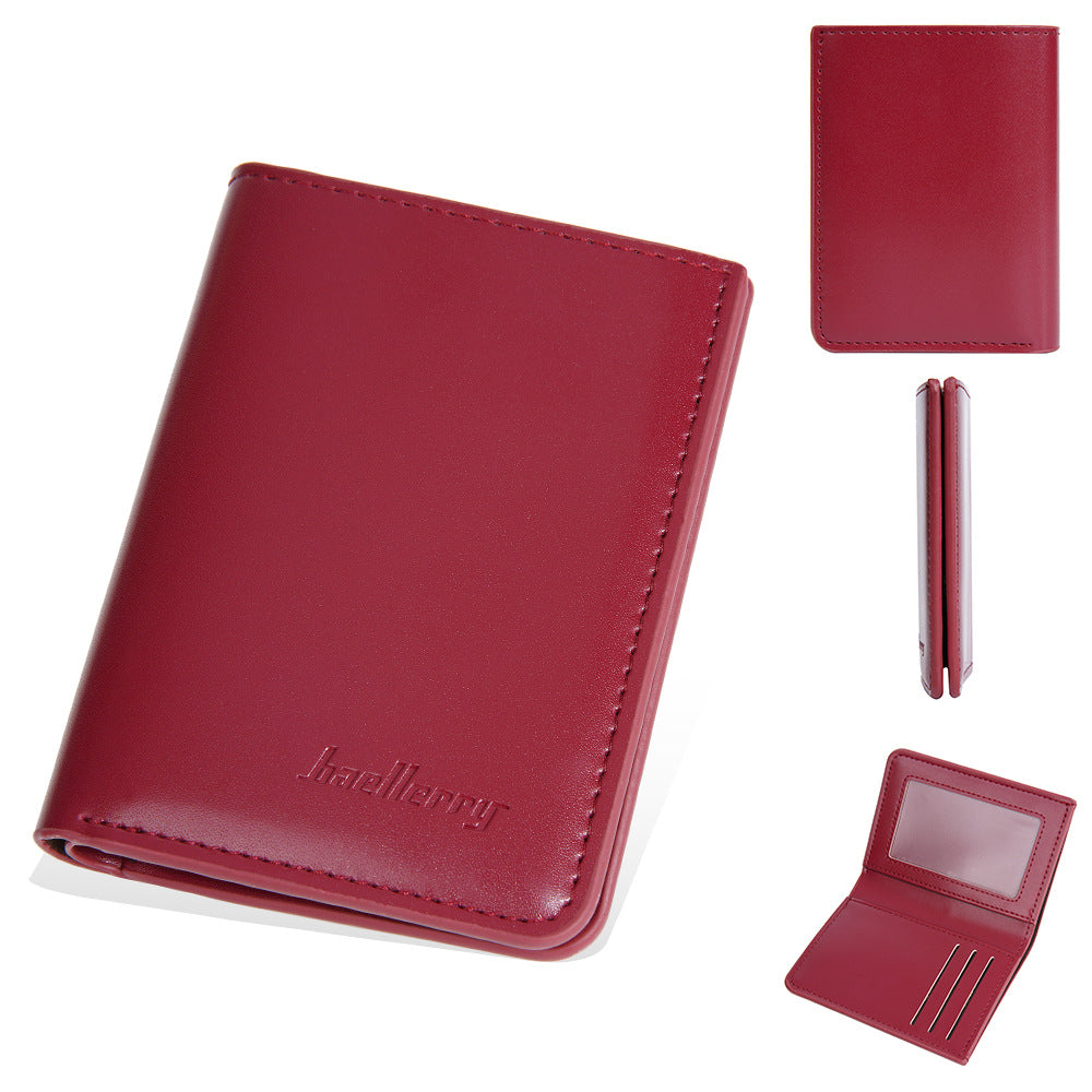 Women's & Men's Neutral Short Dopamine Color Mini Slot Ladies Wallet