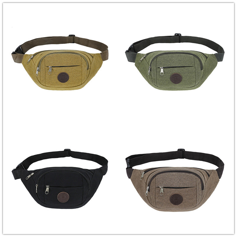 Women's & Men's & Canvas Fashion Large Capacity Storage Men's Waist Packs