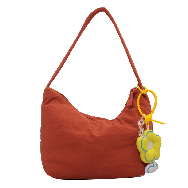 Women's Color Large Capacity Soft Glutinous Nylon Bags