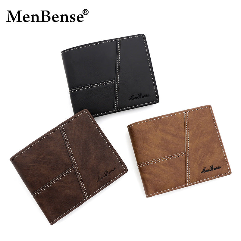 Men's Short Retro Horizontal Multiple Slots Men's Wallets