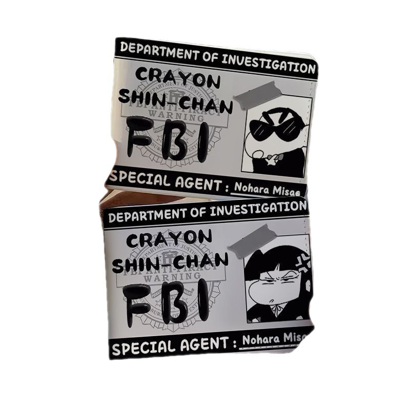 Crayon Funny Driving License Protective Cover Card Holder