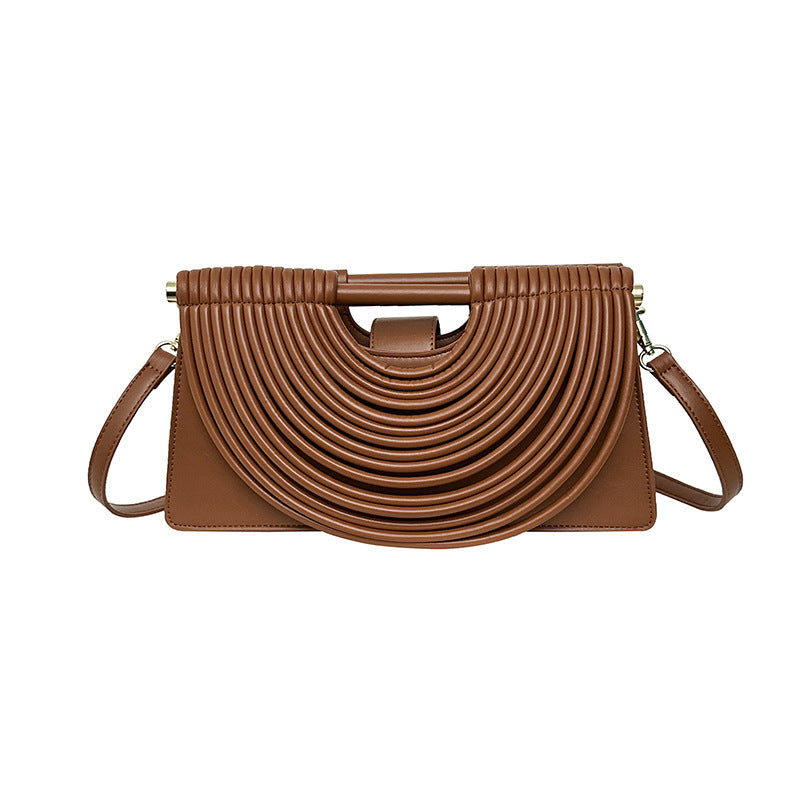Women's Niche Woven Noodle Retro Hot Unique Women's Messenger Bag