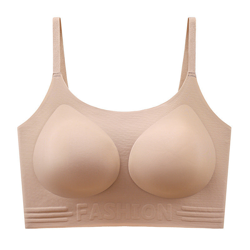 Women's Liquid Foundation Underwear Opaque Spaghetti Strap Breast Bras