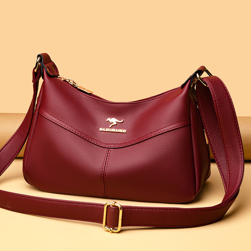 Women's Korean Style Stitching Large Capacity Mom Crossbody Bags