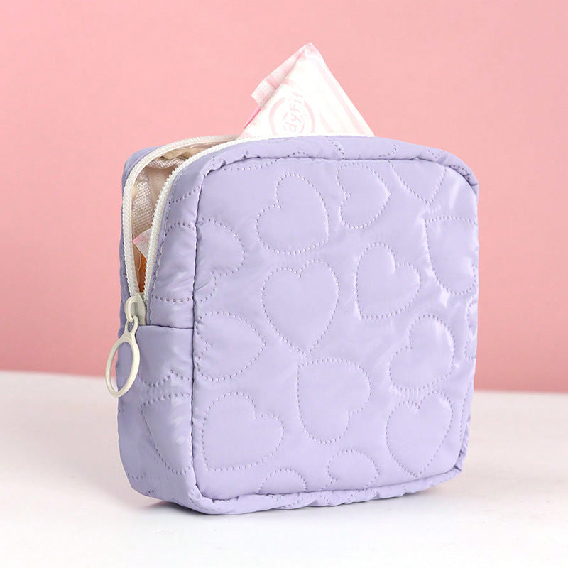 Color Cute Storage Portable Mini Leather Cosmetic Bags