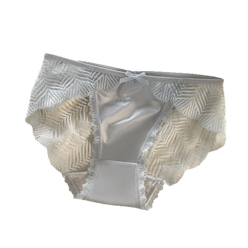 Women's Underwear French Mesh Satin Sexy Lace Panties