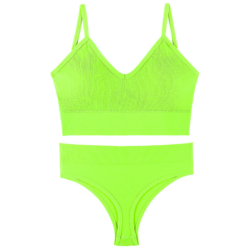 Women's French Suit Wireless Push Up Thin Lingerie Sets