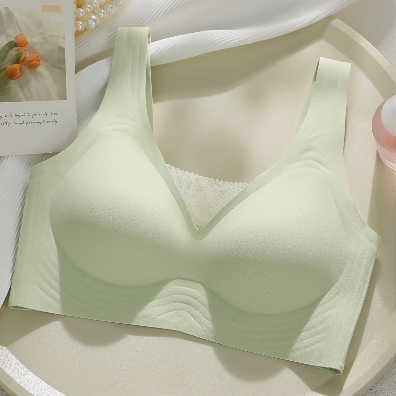 Women's Summer Seamless Underwear Adjustable Live Broadcast Big Chest Show Everyday Bras
