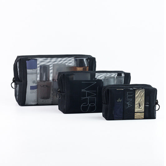 Mesh Large Capacity Waterproof Cosmetics Storage Cosmetic Bags