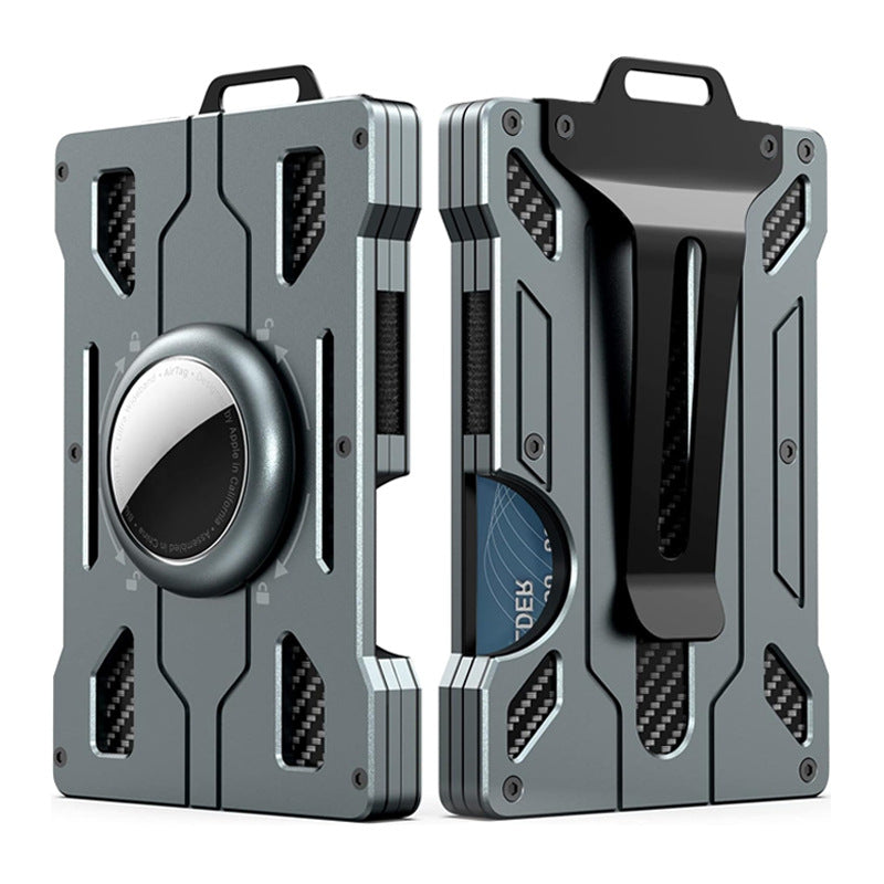 Alloy Transparent Badge Metal Work Permit Card Holder