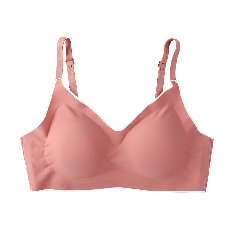 Women's Ice Silk Seamless Wireless Push Up Everyday Bras
