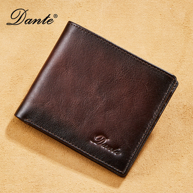 Men's Elegant First Layer Cowhide Leather Men's Wallets