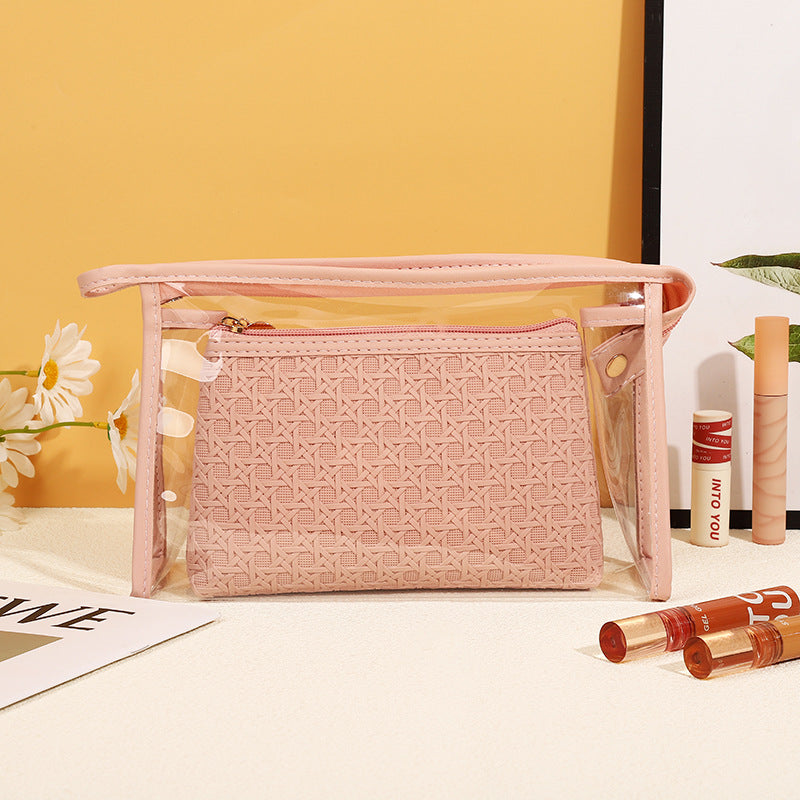 Women's Simple Portable High-grade Storage Waterproof Wash Makeup Bag
