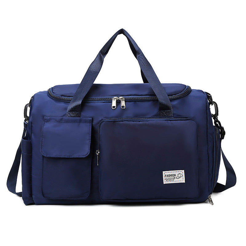 Dry Wet Separation Contrast Color Short Luggage