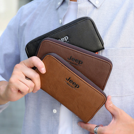 Men's Long Clutch Large Capacity Fashion Multiple Men's Wallets