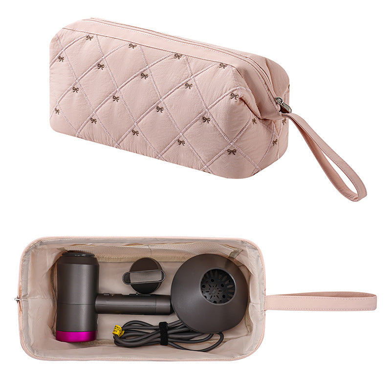 Floral Hair Dryer Storage Portable Curler Buggy Large Bags