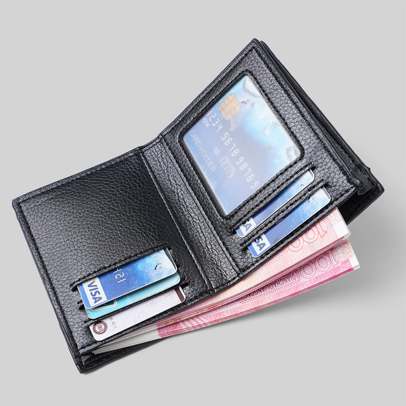 Men's Unique Attractive Durable Simple Short Men's Wallets