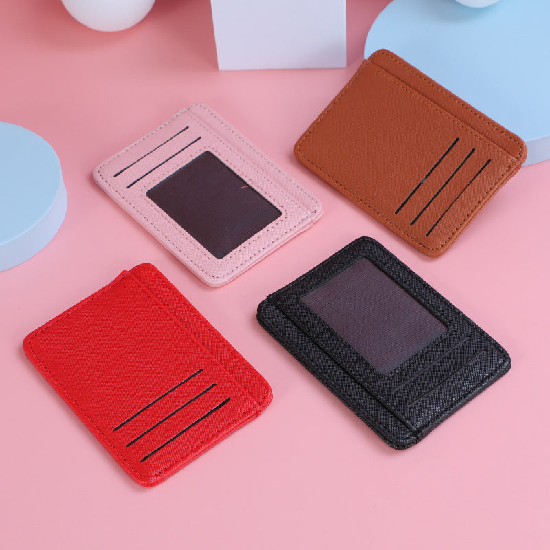 Women's Multiple Slots Clamp Bank Bus Candy Card Holder