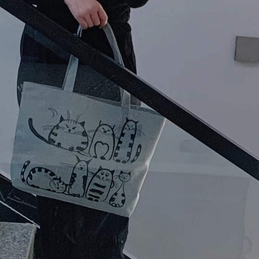 Women's Canvas Artistic Cloth Large Capacity Class Shoulder Bags
