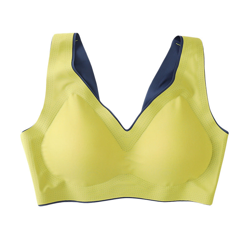 Women's One-piece Ice Silk Seamless Wireless Sleep Everyday Bras