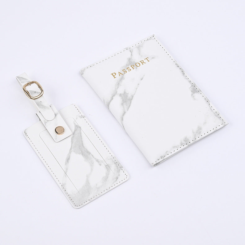 Source Marbling Passport Cover Boarding Pass Card Holder